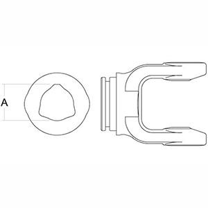 triangle yoke 23.8X61.3 outer